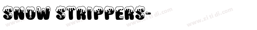 SNOW STRIPPERS字体转换